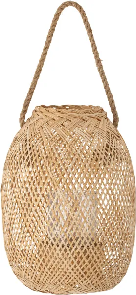BLOOMINGVILLE Musu Lykta m/Glas, Natur, Bambus