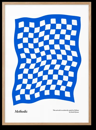 Peléton Methodic Blue 50x70 Affisch