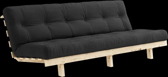 Karup Design Lean Bäddsoffa Med Alpha Madrass 130x200 Mörkgrå/Raw